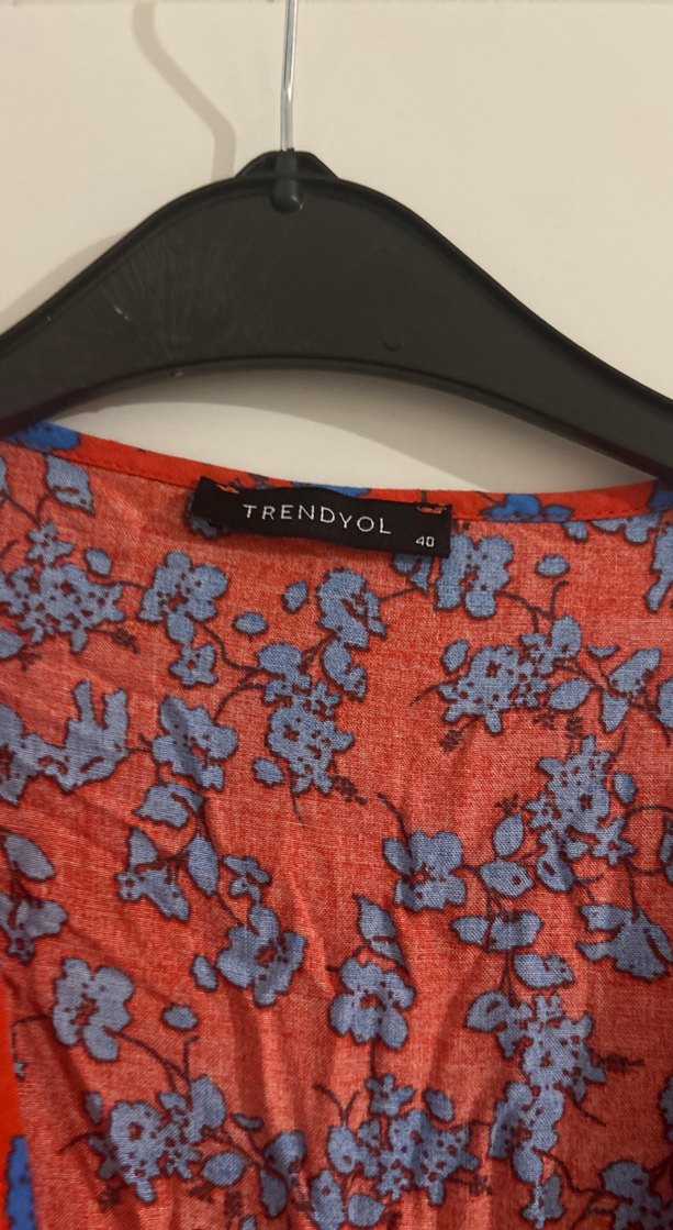 Renkli Bağlama Desenli Fırfırlı Mini Etek - Görsel 4