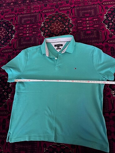 l Beden turkuaz Renk Tommy Hilfiger Polo Yaka Tshirt