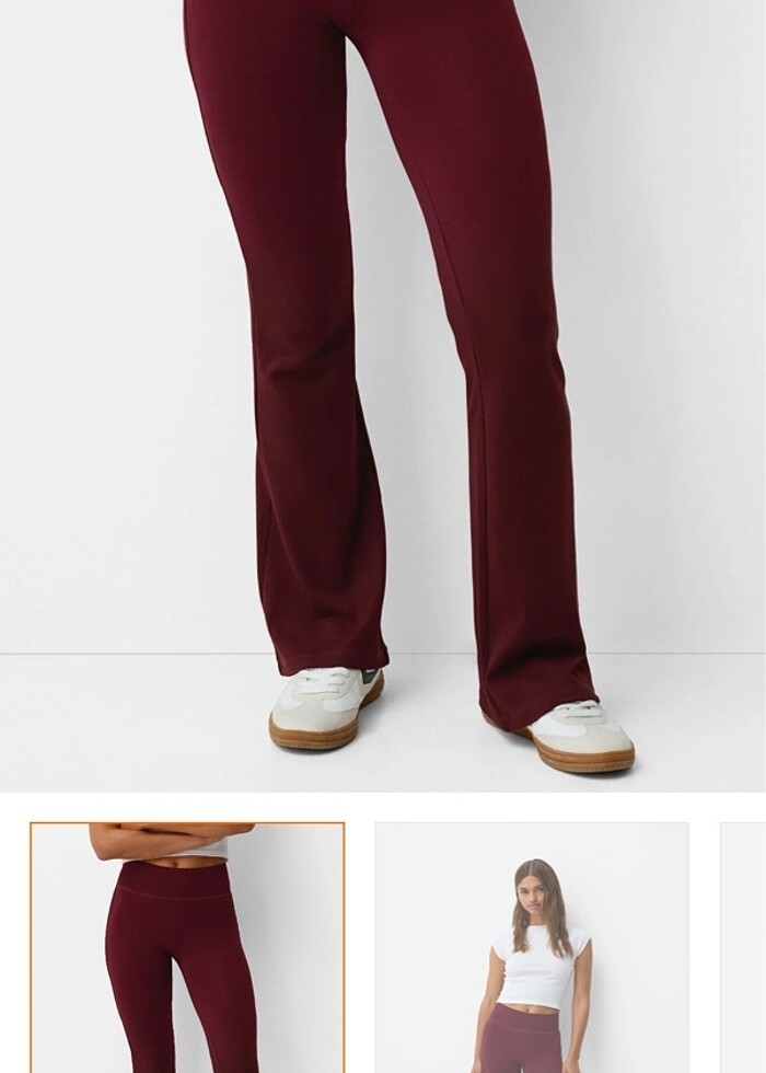 bershka ispanyol paça tayt - Görsel 2