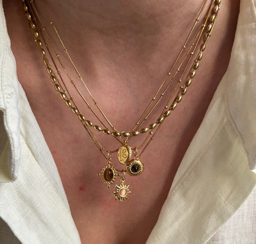 Minimal Çelik Kolye - Görsel 2