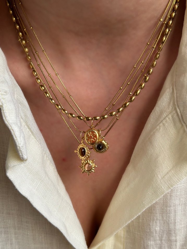 Minimal Çelik Kolye - Görsel 2