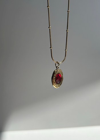 Minimal Çelik Kolye - Görsel 2