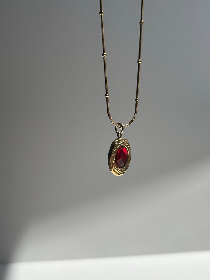 Minimal Çelik Kolye - Görsel 2