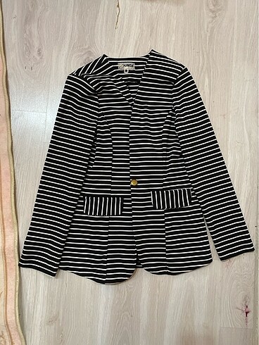 Çizgili blazer