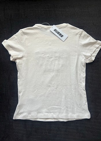 Guess Beyaz Guess Baskılı Kısa Kollu Tişört -XS beden
