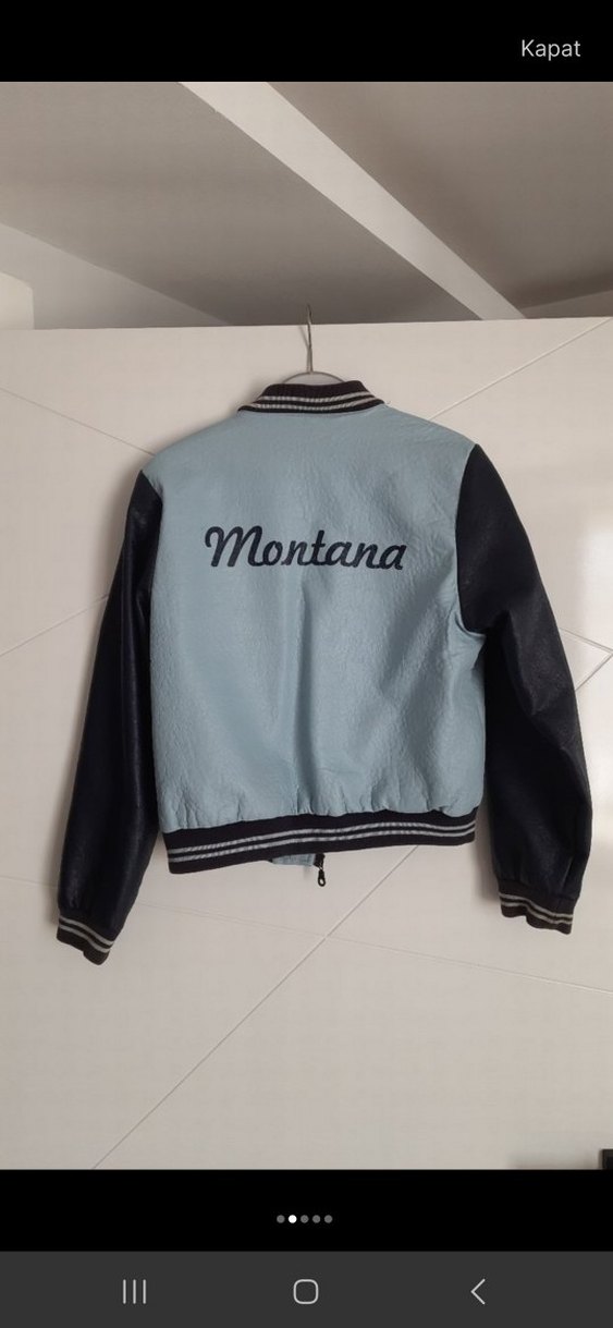 Kadın Mavi kolej ceket - Görsel 2