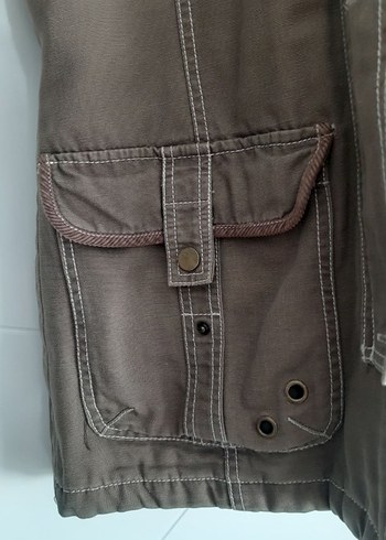 kadın kahverengi parka - Görsel 8