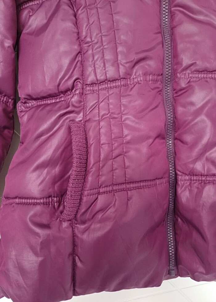 Mürdüm şişme mont zara - Görsel 3