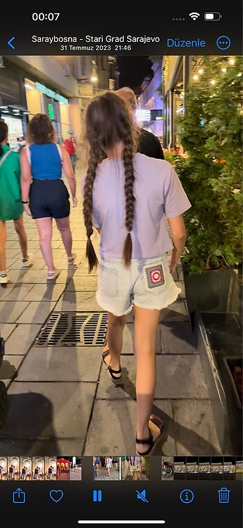 Benetton Benetton 10 yaş kot şort