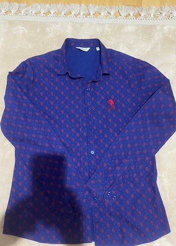 U.S Polo Lacivert Baskılı Kadın Uzun Kollu Gömlek - Görsel 5