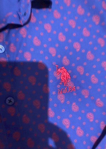 U.S Polo Lacivert Baskılı Kadın Uzun Kollu Gömlek - Görsel 4