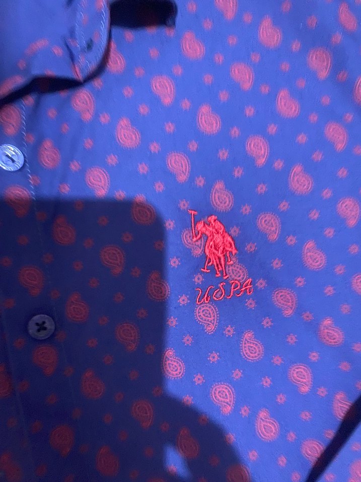 U.S Polo Lacivert Baskılı Kadın Uzun Kollu Gömlek - Görsel 4