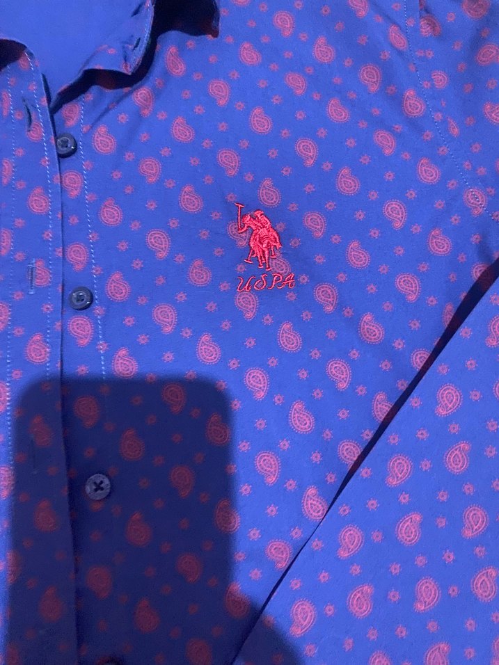U.S Polo Lacivert Baskılı Kadın Uzun Kollu Gömlek - Görsel 2
