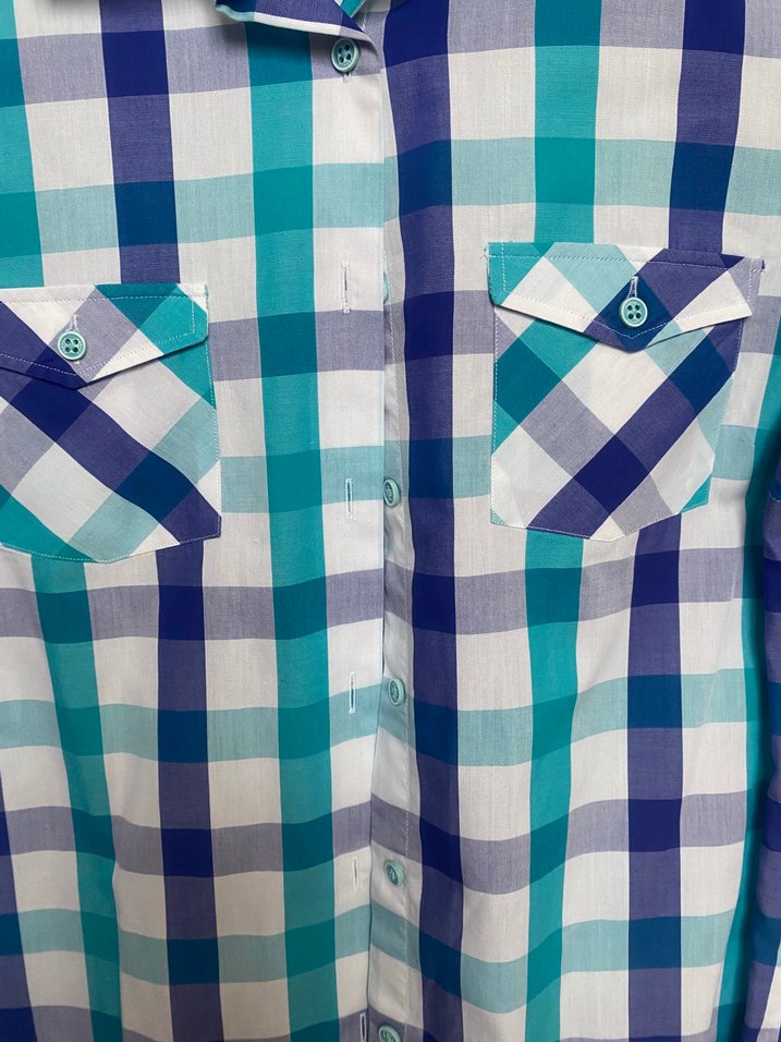 Karaca  Turkuaz Ekose Pamuklu Uzun Kollu Gömlek - Görsel 2