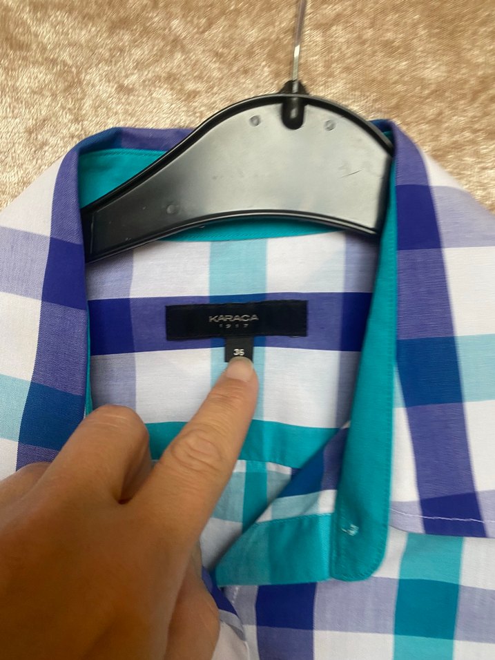 Karaca  Turkuaz Ekose Pamuklu Uzun Kollu Gömlek - Görsel 4