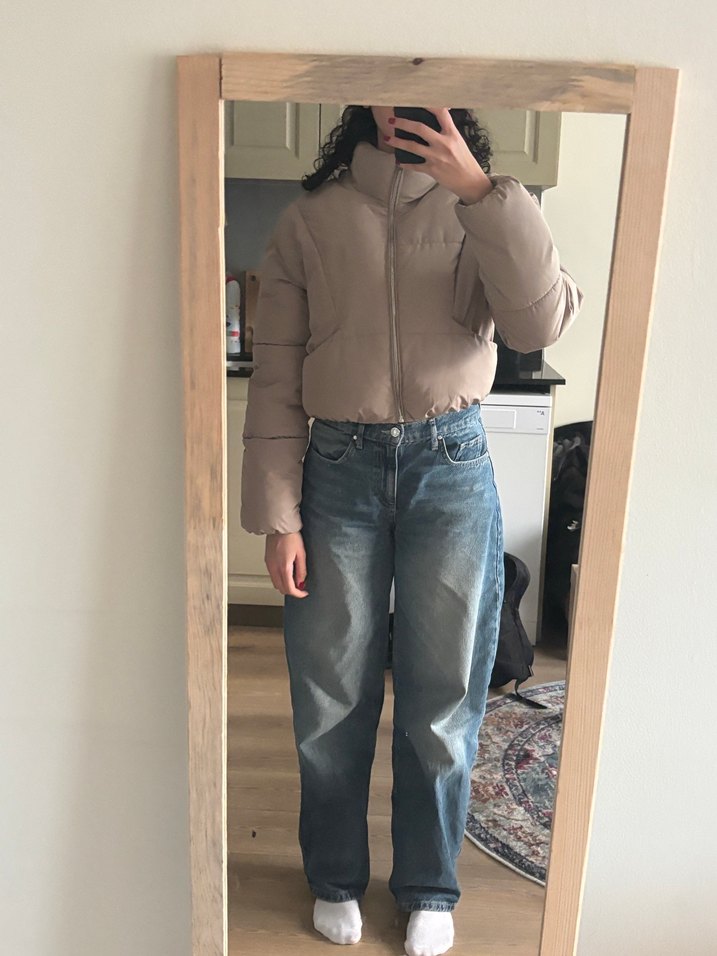 Pull&Bear şişme crop mont - Görsel 2