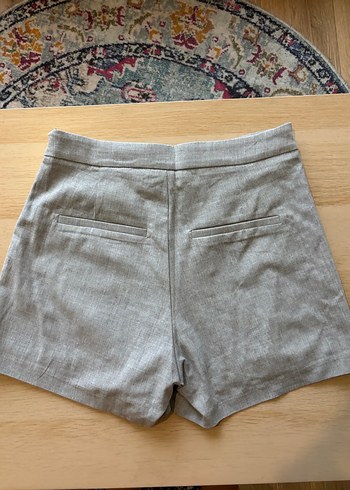 Gri Pilili Mini Etek - Görsel 4