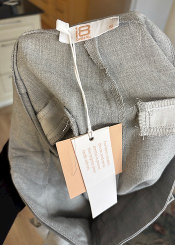 Gri Pilili Mini Etek - Görsel 3