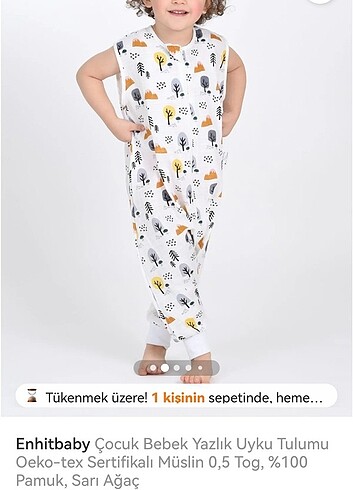 Yazlik & baharlik ince uyku tulumu (1 & 2 yas araligi)  - Görsel 6