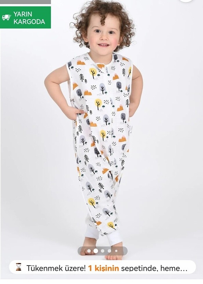 Yazlik & baharlik ince uyku tulumu (1 & 2 yas araligi)  - Görsel 3