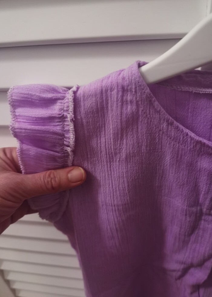 Lila muslin  tulum - Görsel 2