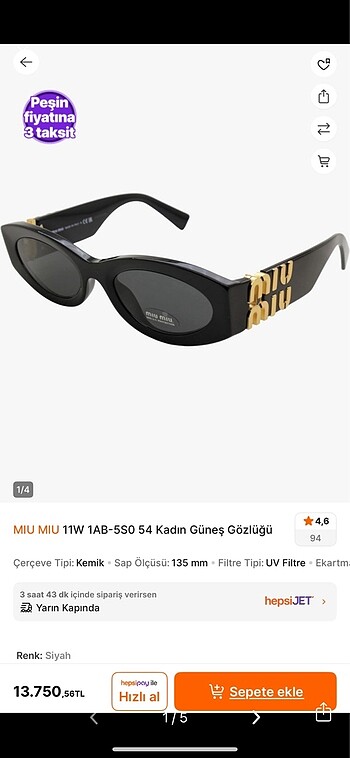  Beden Miu Miu gözlük