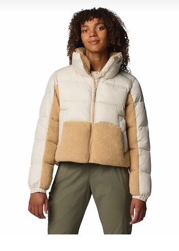 Kadın Bej Kürklü Sokak Stili Mont - Görsel 3