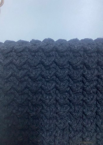 Zincir Detaylı Siyah Örgü Kadın Çanta - Görsel 5