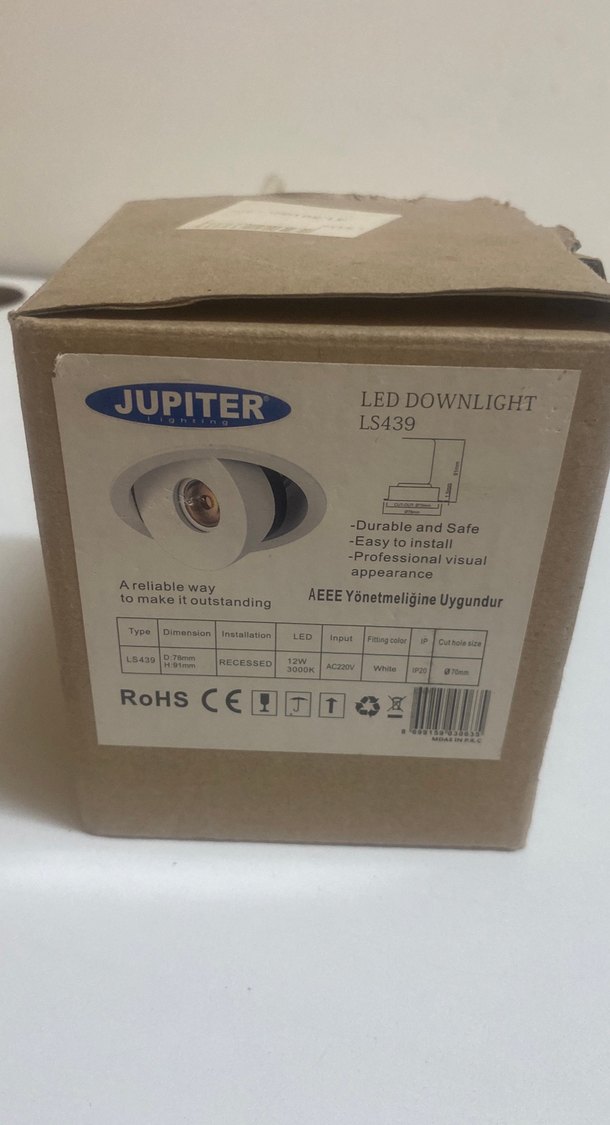 Jupiter LED Downlight LS439 Bej - Görsel 4