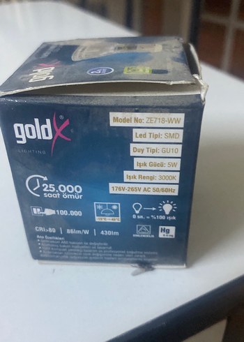 Goldx LED Lamba 5W Sıcak Beyaz - Görsel 3