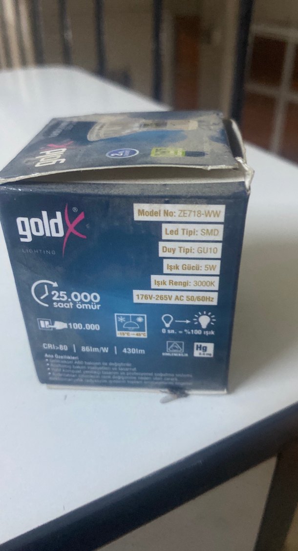 Goldx LED Lamba 5W Sıcak Beyaz - Görsel 3
