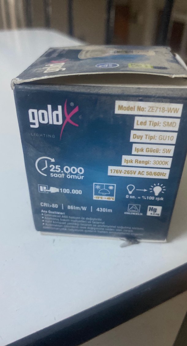 Goldx LED Lamba 5W Sıcak Beyaz - Görsel 2