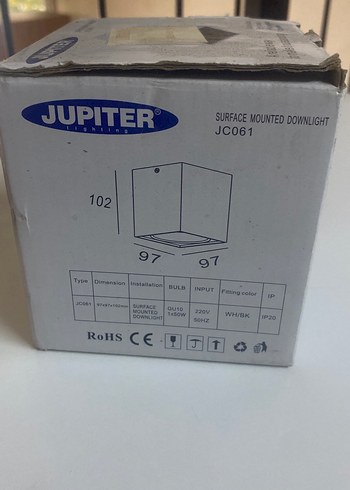 Jupiter JC061 Yüzeye Monte Beyaz Downlight - Görsel 3