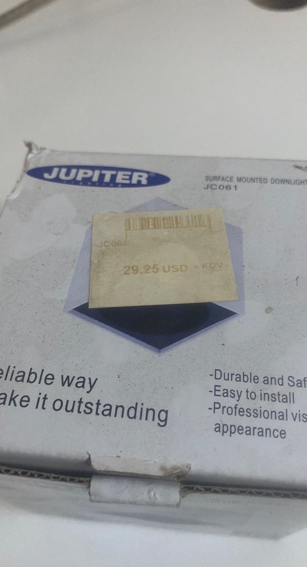 Jupiter JC061 Yüzeye Monte Beyaz Downlight - Görsel 4