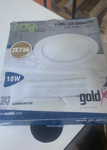 18W Altın LED Panel Lambası ZE736 - Görsel 2
