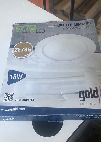 18W Altın LED Panel Lambası ZE736 - Görsel 3