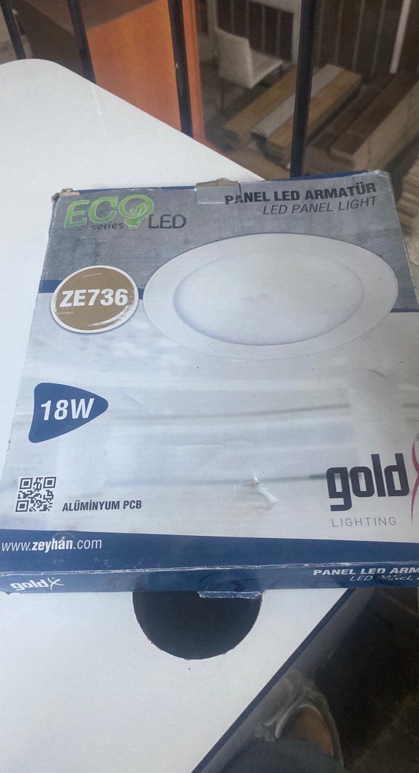 18W Altın LED Panel Lambası ZE736 - Görsel 3