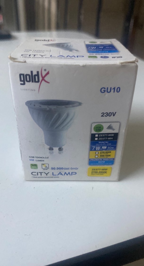 Goldx GU10 7W City Lamp Ampul - Görsel 3