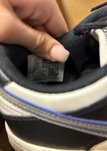 Nike Dunk Low gs siyah lacivert beyaz - Görsel 2