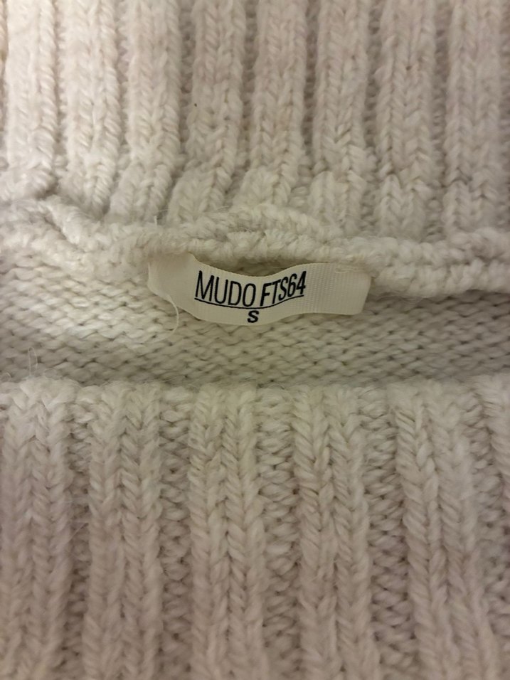 Mudo kayık yaka yün kazak - Görsel 2