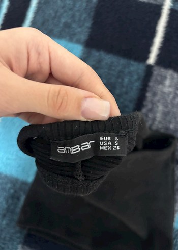 Siyah Tek Omuz Crop - Görsel 2