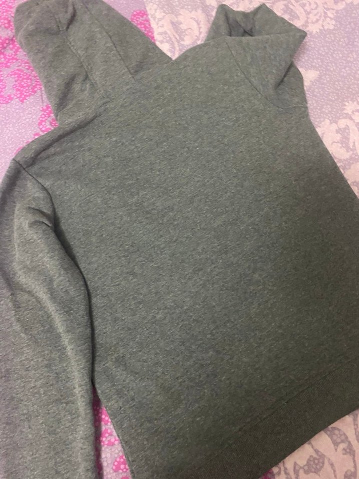 USPA Gri Kapüşonlu Kadın Sweatshirt - Görsel 3