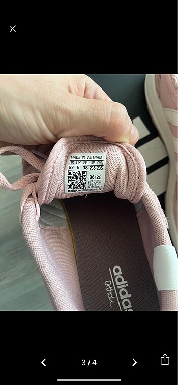 38 Beden Adidas ayakkabı