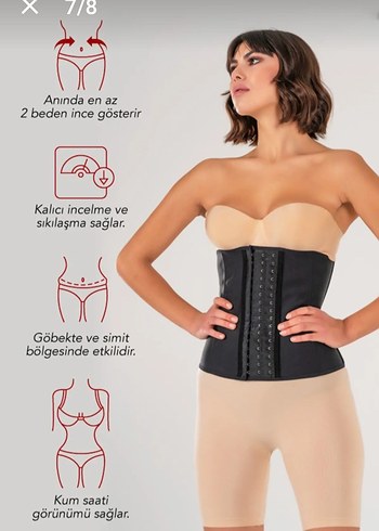 Siyah Midi Hemşire Korsesi - Görsel 6