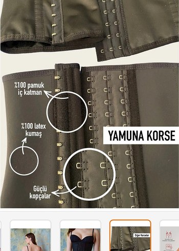 Siyah Midi Hemşire Korsesi - Görsel 5