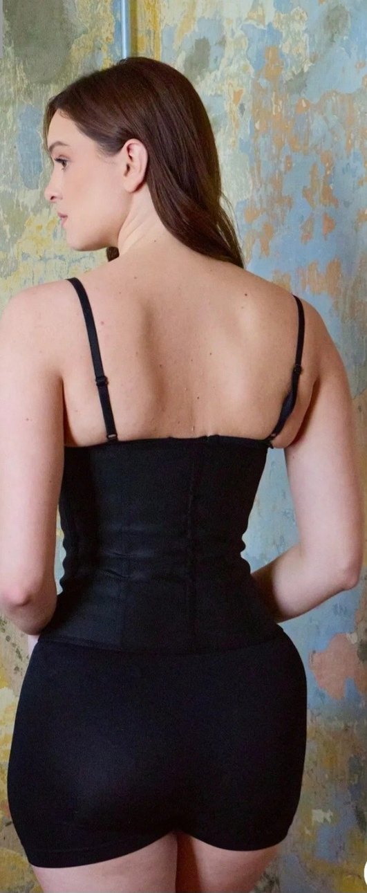 Siyah Midi Hemşire Korsesi - Görsel 3