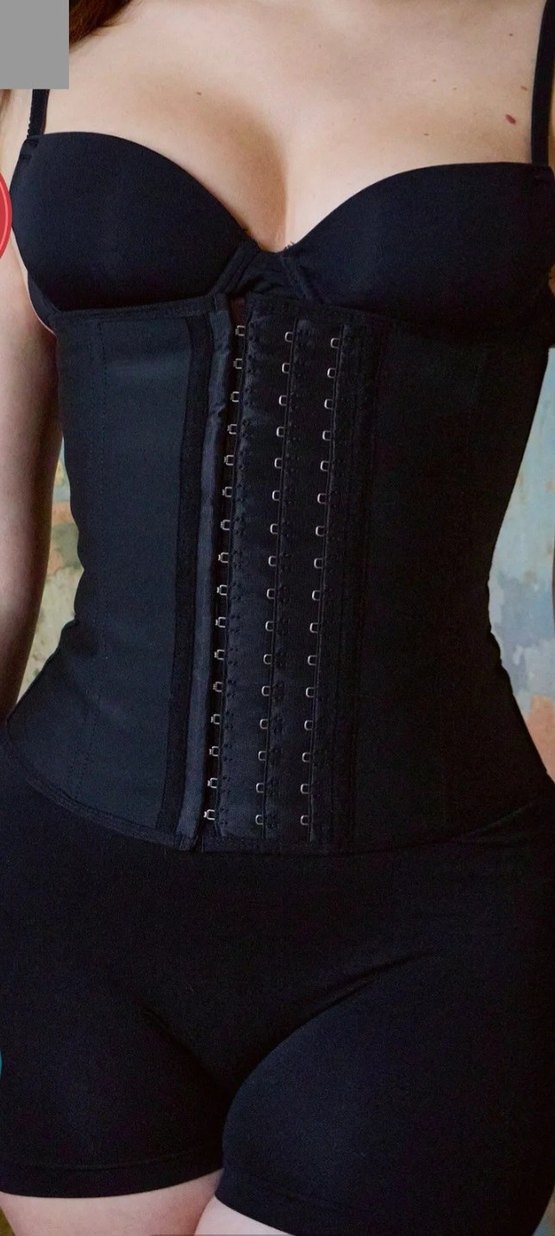 Siyah Midi Hemşire Korsesi - Görsel 4