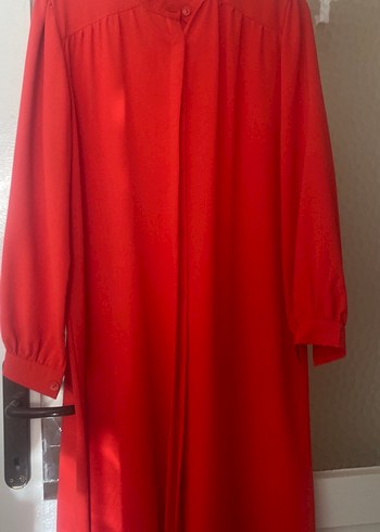 Parlak turuncu Uzun Kadın uzun tunik - Görsel 2