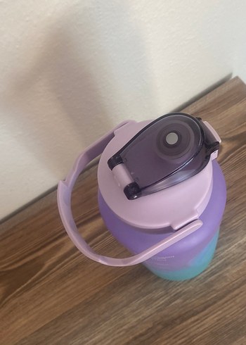 Mor Pastel Renkli Çocuk Termos Matara - Görsel 4