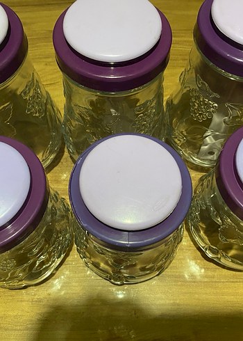 Mor Kapaklı Renkli Cam Gıda Kabı - Görsel 2